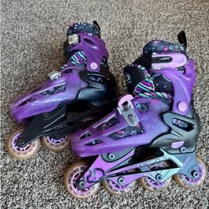 Roller Derby Inline Kids Skates – Purple, Adjustable Size 12 to 2